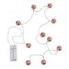 LED-Lichterkette ORIENTAL LIGHTS Eisen / Polyester PVC - 10-flammig - Braun