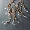 LED-Lichterkette BULB LIGHTS IV Klarglas / Jute - 10-flammig
