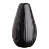 Keramikvase RIFFLE II Keramik - Schwarz
