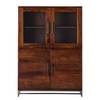Highboard Woodson Akazie massiv / Metall - Akazie Braun