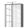 Spiegelkast Trona inclusief verlichting - rookzilverkleurige look