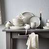Teller-Set HENLEY (8-teilig) Steingut - Grau