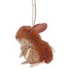 Décoration de Noël HANG ON Lapin Verre transparent - Marron