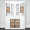 Wohnschrank CAMPAGNE Paulownia furnier - Weiß