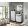 Armoire de salle de bain Nisland Blanc brillant