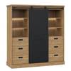Kast Tallberg II incl. verlichting - Grandson eikenhouten look/zwart