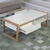 Tavolino da salotto Dakota Bianco / Effetto rovere Artisan