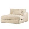 Recamiere Izumo Cordstoff Coco: Creme - Ottomane davorstehend rechts