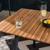 Tavolo da giardino Coba allungabile Legno di acacia parzialmente massello / Alluminio - Marrone