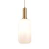 Lampada a sospensione Ebeltoft I Vetro - Bianco / Ottone - 1 punto luce