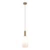 Lampada a sospensione Ebeltoft I Vetro - Bianco / Ottone - 1 punto luce