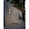 Wandlamp Kinver aluminium/glas - 1 lichtbron - zwart - Zwart