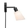 Wandlamp Molli staal/glas - 1 lichtbron