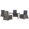 Loungeset Oreana I (5 delig) polyester/polyetheen