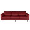 Bigsofa FORT DODGE Samt Ravi: Bordeaux
