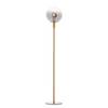 Lampadaire Gould Verre fumé / Aluminium - 1 ampoule