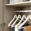 Armoire KiYDOO Glam Gris métallique - Largeur : 225 cm - Confort - Doré