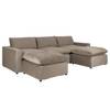 Divano modulare Nizza Faggio / Poliestere - Talpa - 84 x 102 cm