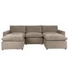 Divano modulare Nizza Faggio / Poliestere - Talpa - 84 x 102 cm