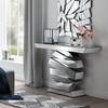 Console Lidcombe Round MDF - Argenté