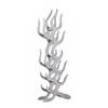 Portabottiglie Flame - 9 bottiglie Alluminio - Color argento