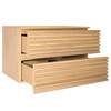 Meuble sous vasque STABY Placage en bois véritable - Chêne