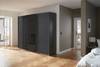 Armadio con ante scorrevoli BLAXX A Grigio metallico - Vetro - Larghezza: 270 cm - Smart