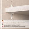 Armadio con ante scorrevoli BLAXX A Grigio metallico - Vetro - Larghezza: 270 cm - Smart