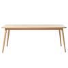 Eettafel Barrali fineer van echt hout - 190 x 75 cm - Eik - 190 x 75 cm