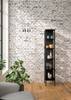 Vetrina Camira Effetto quercia nero marrone - Altezza: 188 cm