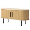 Tv-meubel Maqueda MDF/fineer van echt hout  /staal - eikenhouten look - Eikenhouten look