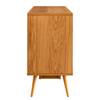 Dressoir SEONI fineer van echt hout - Wit/eikenhout