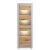 Vitrine debout Hillbrook II Gris mat / Imitation chêne
