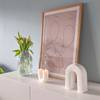Vase KONFETTI Typ B Klarglas - Hellblau / Hellrosa