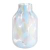 Vase KONFETTI Typ B Klarglas - Hellblau / Hellrosa