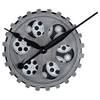 Wandklok Gears aluminium - zilverkleurig