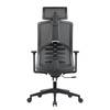 Chaise de bureau Caitline Gris / Noir - Mesh / Plastique