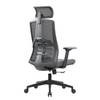 Chaise de bureau Caitline Gris / Noir - Mesh / Plastique