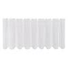Rideau court Anika Polyester / Lin - Blanc - 145 x 45 cm