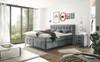 Lit boxspring Cellere Microfibre Salvo: Gris - 180 x 200cm