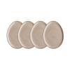 Frühstücksteller FINCA 4er-Set Porzellan - Beige