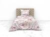 Parure de lit en satin mako Kos Coton - Beige - 200 x 135 cm
