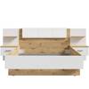 Struttura letto Assen Bianco / Effetto rovere Artisan