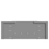 Struttura letto Assen Bianco / Effetto rovere Artisan