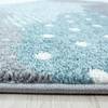 Tapis enfant Nuages Polypropylène - Bleu - 160 x 160 cm - Bleu - 160 x 160 cm