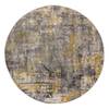 Tappeto a pelo corto Wonderlust Polipropilene - Grigio / Giallo - 160 x 160 cm - Grigio / Giallo - 160 x 160 cm