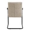 Sledestoelen Marenla set van 2 Beige - Metaal - Textiel - 51 x 85 x 65 cm
