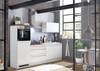 Cucina PELU 260 cm Bianco lucido / Effetto rovere