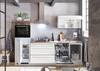 Cucina PELU 260 cm Bianco lucido / Effetto rovere