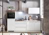 Cucina PELU 260 cm Bianco lucido / Effetto rovere